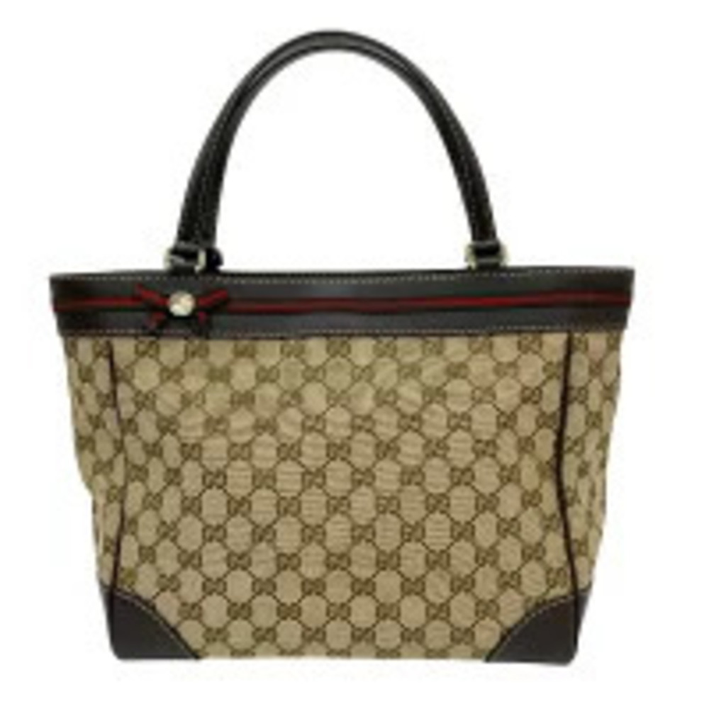 Gucci Mayfair Handbag GG Canvas Sherry Rion Tote Leather